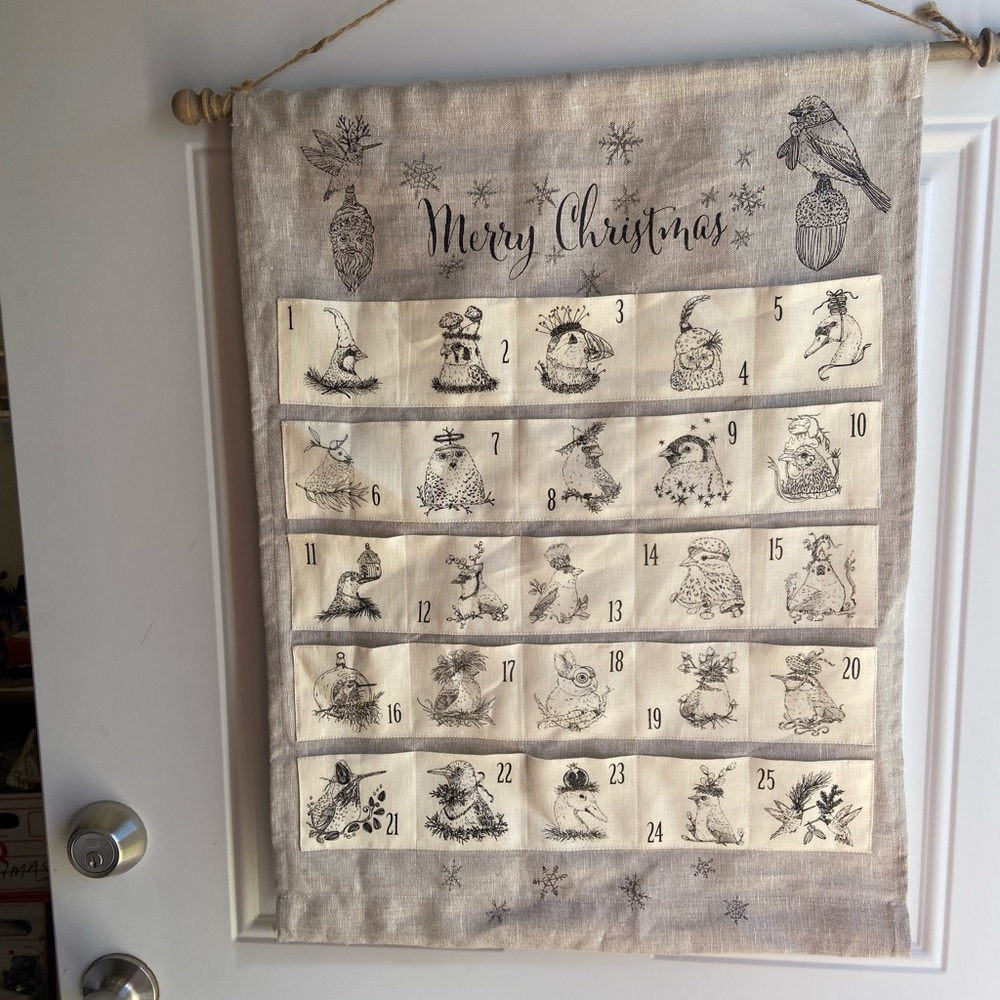 Vicki Sawyer linen advent calendar